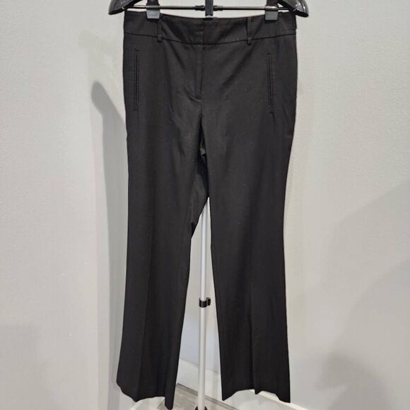 Ann Taylor Loft Dress Pants Womens Size 6 black Wide Leg Pockets Formal Pants - Picture 1 of 8